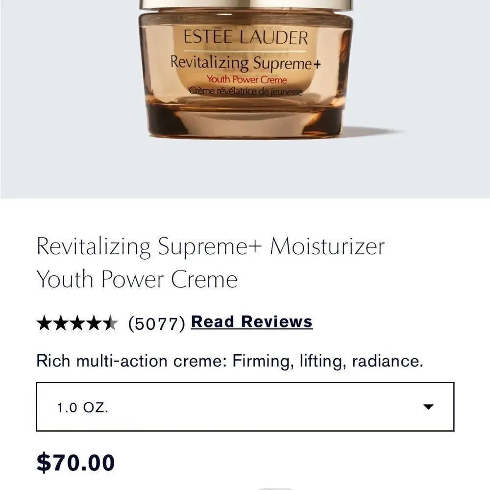 Lot of 2 full size 1oz Estée Lauder Revitalizing Supreme youth Power Creme - Picture 4 of 4